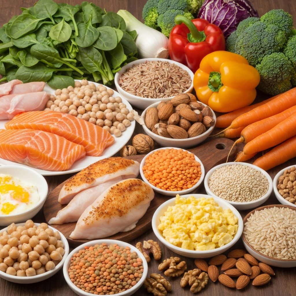 Foods supporting muscle maintenance and recovery